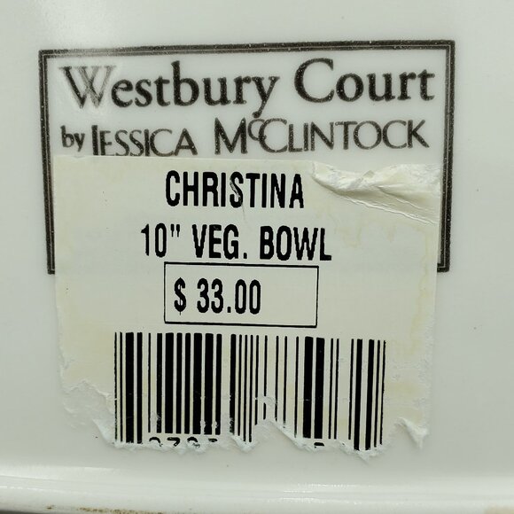 Westbury Court Christina Vegetable Bowl Jessica McClintock Floral Serving Bowl - Picture 9 of 9